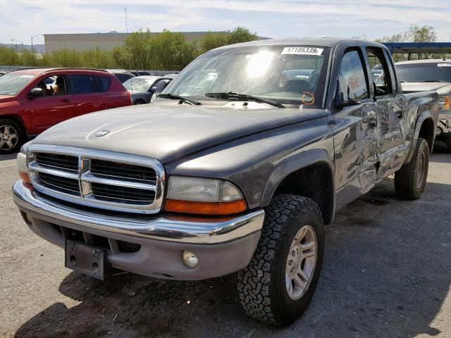 1D7HG48N43S355659 - 2003 DODGE DAKOTA QUA GRAY photo 2