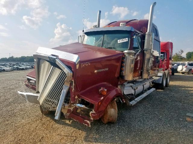 5CKEDDXJ91C100289 - 2001 WESTERN STAR/AUTO CAR CONVENTION BURGUNDY photo 2