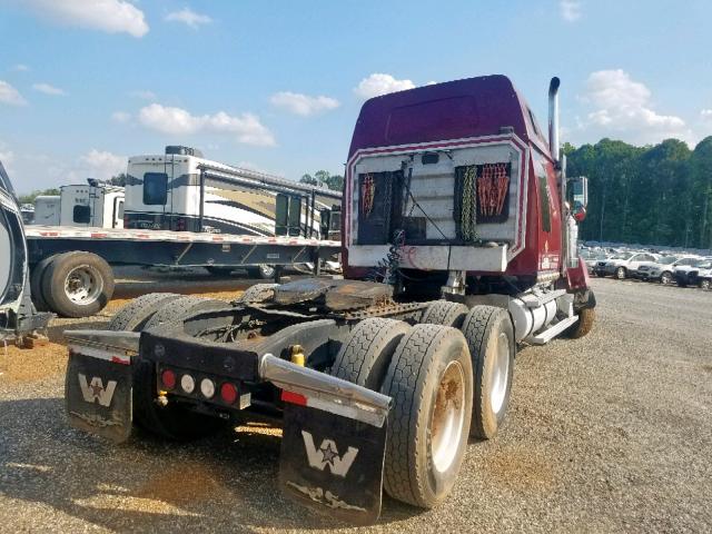 5CKEDDXJ91C100289 - 2001 WESTERN STAR/AUTO CAR CONVENTION BURGUNDY photo 4