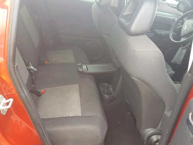 1J4FT47B89D196544 - 2009 JEEP COMPASS SP წითელი ფოტო 6