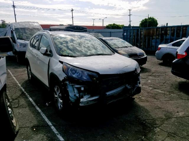 5J6RM3H74DL021995 - 2013 HONDA CR-V EXL WHITE photo 1