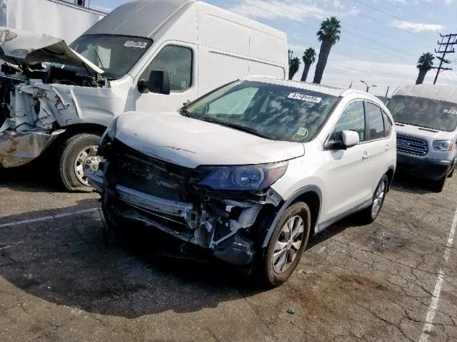 5J6RM3H74DL021995 - 2013 HONDA CR-V EXL WHITE photo 2