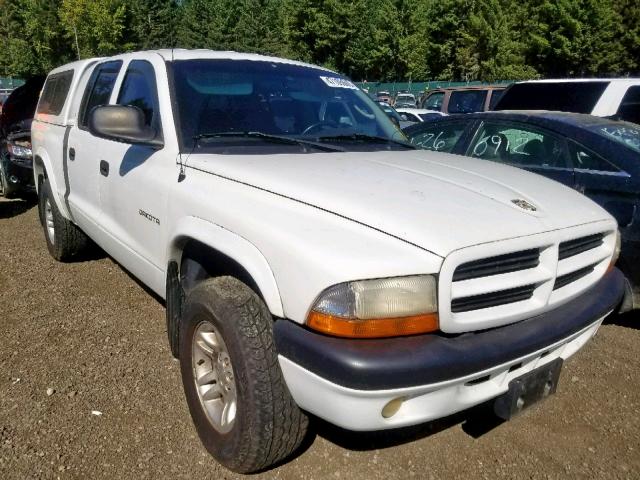 1B7HG2AN91S177494 - 2001 DODGE DAKOTA QUA WHITE photo 1