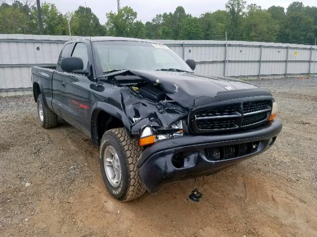 1B7GG23Y8VS163580 - 1997 DODGE DAKOTA BLACK photo 1