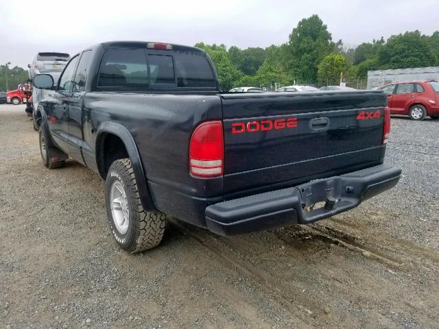 1B7GG23Y8VS163580 - 1997 DODGE DAKOTA BLACK photo 3