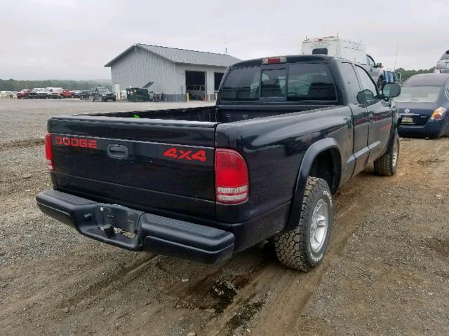 1B7GG23Y8VS163580 - 1997 DODGE DAKOTA BLACK photo 4