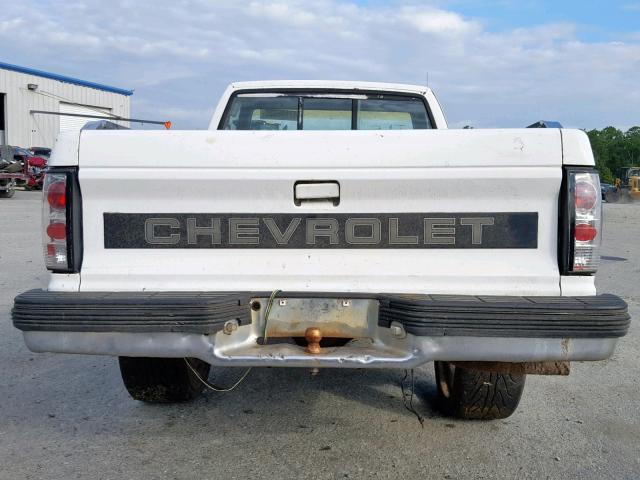 1GCCS14R3M0175578 - 1991 CHEVROLET S TRUCK S1 WHITE photo 6