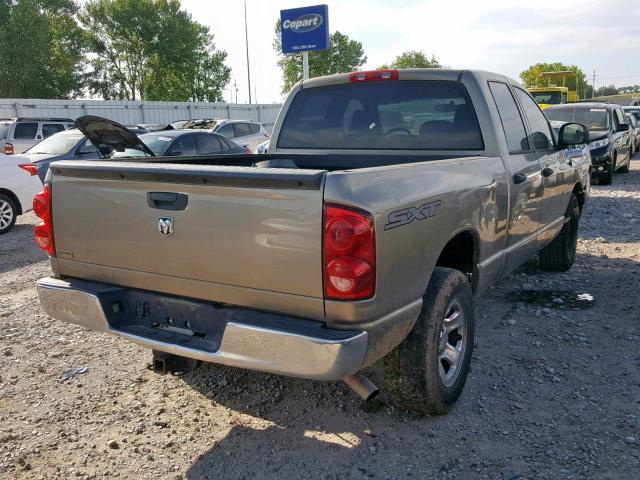 1D7HA18N78J153802 - 2008 DODGE RAM 1500 S TAN photo 4