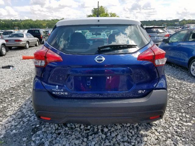 3N1CP5CU7JL524015 - 2018 NISSAN KICKS S BLUE photo 9