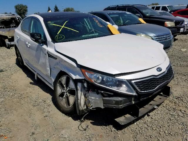 KNAGM4AD7D5041212 - 2013 KIA OPTIMA HYB WHITE photo 1