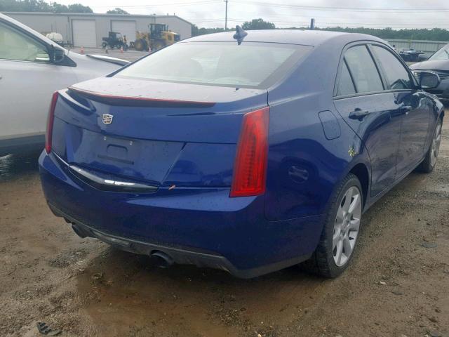 1G6AG5RX1E0162842 - 2014 CADILLAC ATS BLUE photo 4