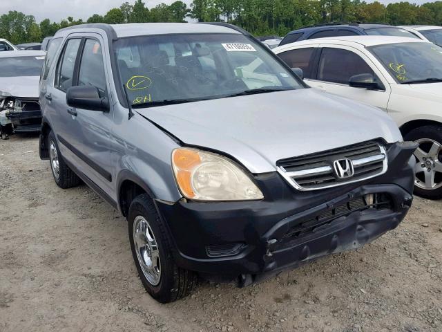 JHLRD68404C000657 - 2004 HONDA CR-V LX SILVER photo 1