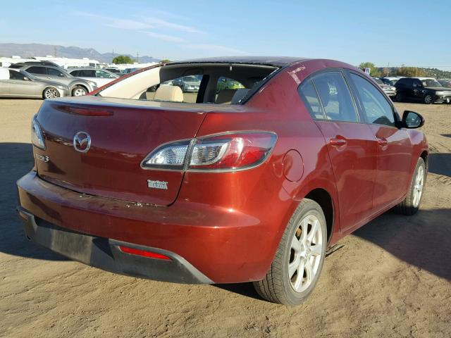 JM1BL1VF6B1387007 - 2011 MAZDA 3 I BURGUNDY photo 4