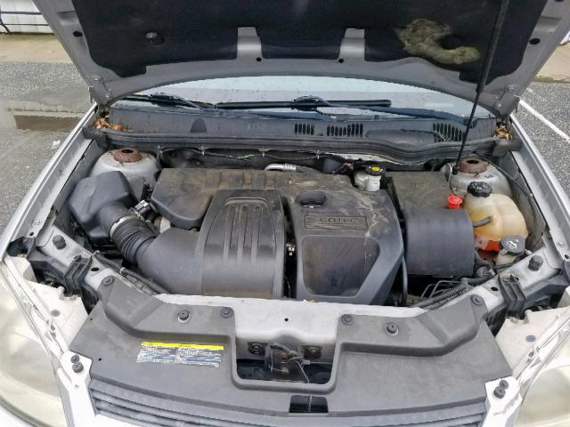 1G1AT18H897246870 - 2009 CHEVROLET COBALT LT SILVER photo 7