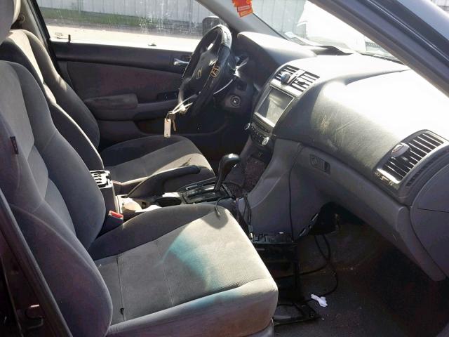 1HGCM56496A030210 - 2006 HONDA ACCORD LX GRAY photo 5