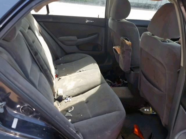 1HGCM56496A030210 - 2006 HONDA ACCORD LX GRAY photo 6