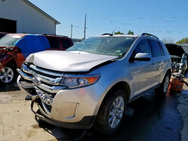 2FMDK4KC6DBA59564 - 2013 FORD EDGE LIMIT SILVER photo 2