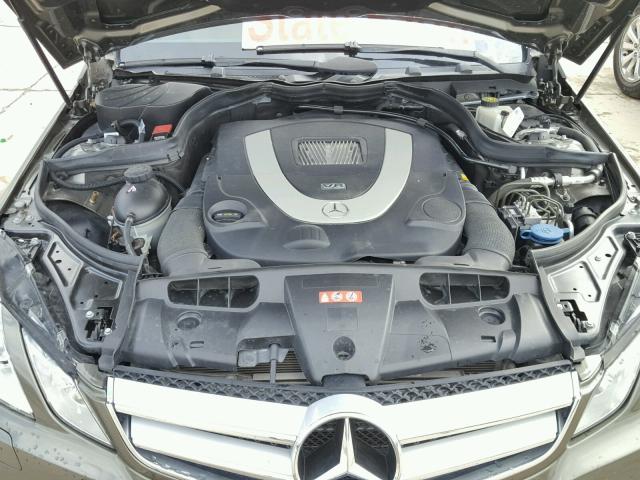 WDDKJ7CB6AF007213 - 2010 MERCEDES-BENZ E 550 GREEN photo 7