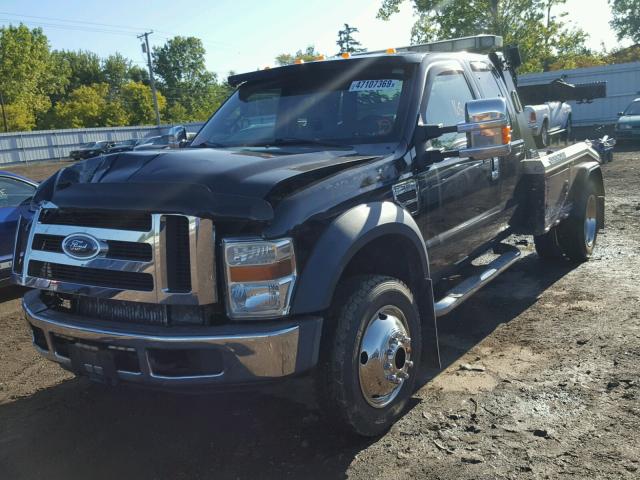 1FDAX57R38EA16947 - 2008 FORD F550 SUPER BLACK photo 2