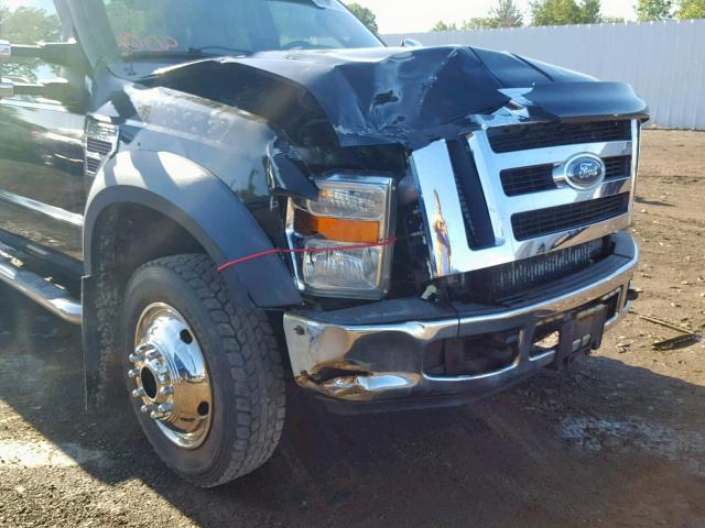 1FDAX57R38EA16947 - 2008 FORD F550 SUPER BLACK photo 9