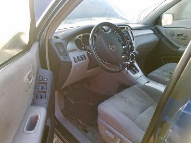 JTEGP21A140006369 - 2004 TOYOTA HIGHLANDER BLUE photo 9