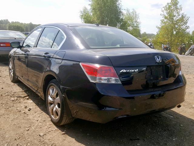 1HGCP26838A092679 - 2008 HONDA ACCORD EXL BLACK photo 3