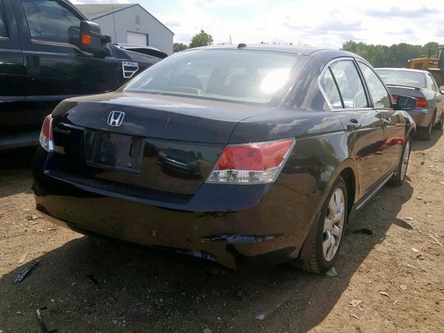 1HGCP26838A092679 - 2008 HONDA ACCORD EXL BLACK photo 4