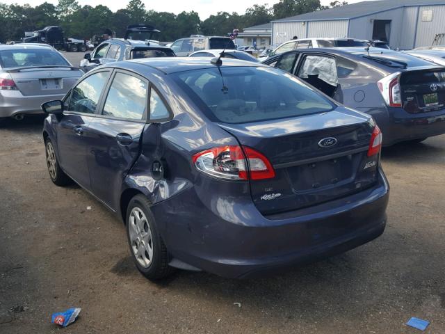 3FADP4BJ5DM218552 - 2013 FORD FIESTA SE BLUE photo 3