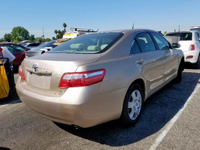 4T4BE46K99R099726 - 2009 TOYOTA CAMRY BASE TAN photo 4