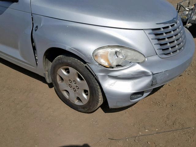 3A4FY48B27T631372 - 2007 CHRYSLER PT CRUISER SILVER photo 9