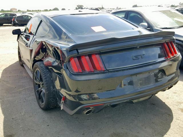 1FA6P8CF8H5257352 - 2017 FORD MUSTANG GT BLACK photo 3
