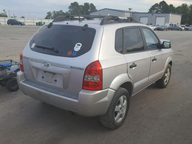 KM8JM12B65U217142 - 2005 HYUNDAI TUCSON GL GRAY photo 4