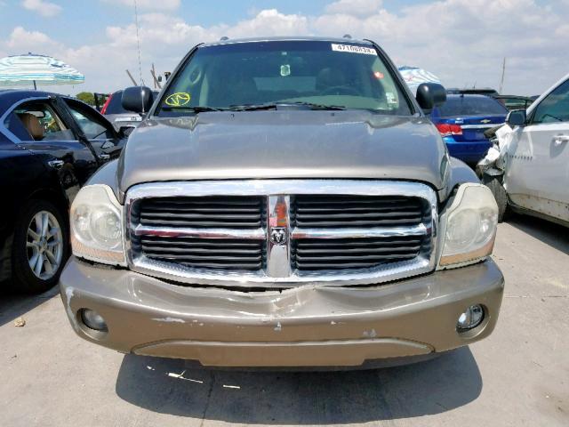 1D8HD58D74F193294 - 2004 DODGE DURANGO LI GOLD photo 9