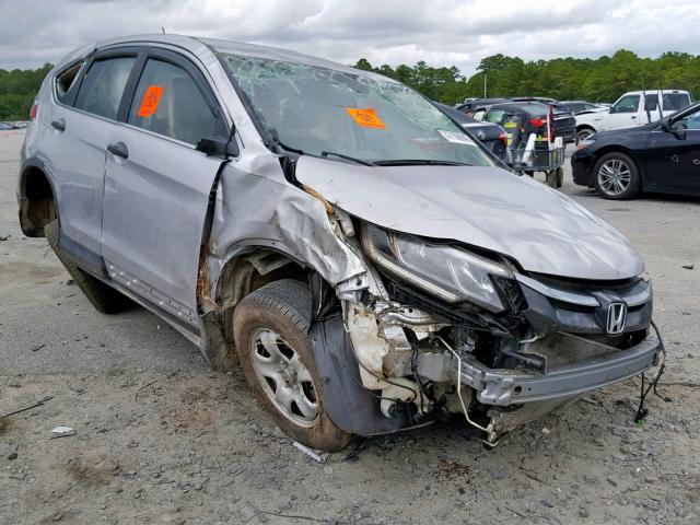 3CZRM3H33FG711444 - 2015 HONDA CR-V LX SILVER photo 1