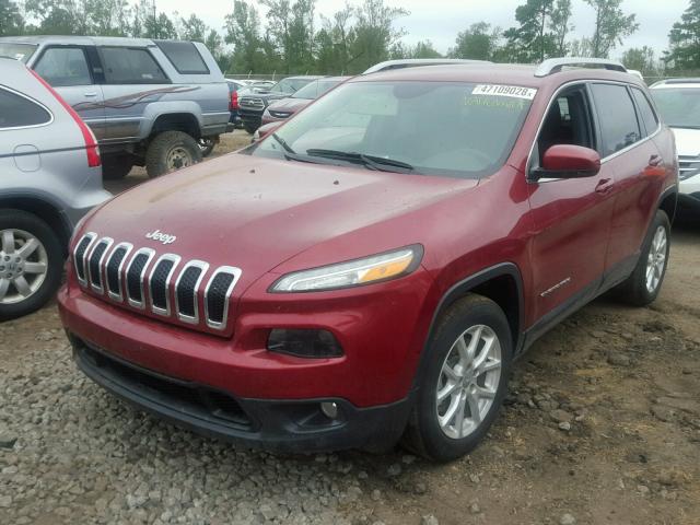 1C4PJLCS3GW342530 - 2016 JEEP CHEROKEE L RED photo 2