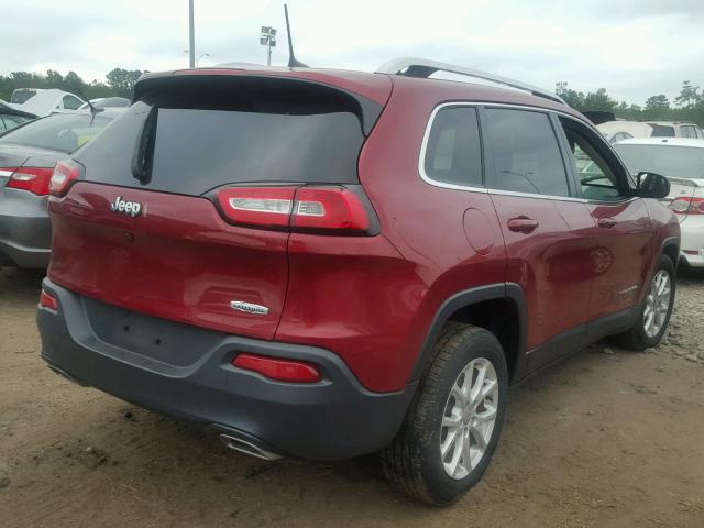 1C4PJLCS3GW342530 - 2016 JEEP CHEROKEE L RED photo 4