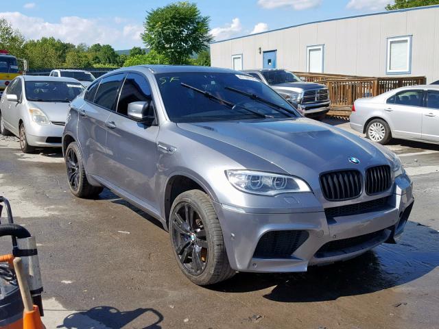 5YMGZ0C57E0C40403 - 2014 BMW X6 M GRAY photo 1