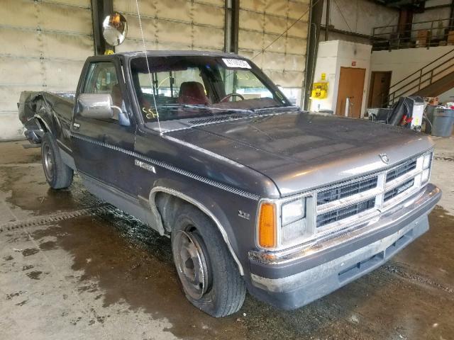 1B7GL26X9LS732836 - 1990 DODGE DAKOTA GRAY photo 1