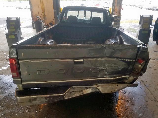 1B7GL26X9LS732836 - 1990 DODGE DAKOTA GRAY photo 6