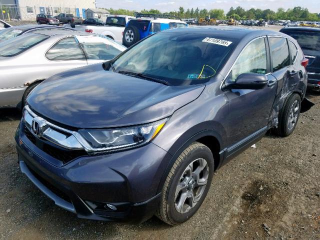 2HKRW2H86JH668563 - 2018 HONDA CR-V EXL CHARCOAL photo 2