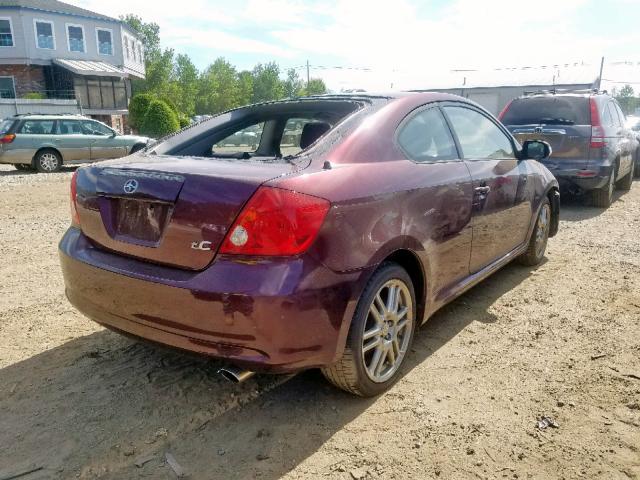 JTKDE177X60140960 - 2006 TOYOTA SCION TC წითელი ფოტო 4
