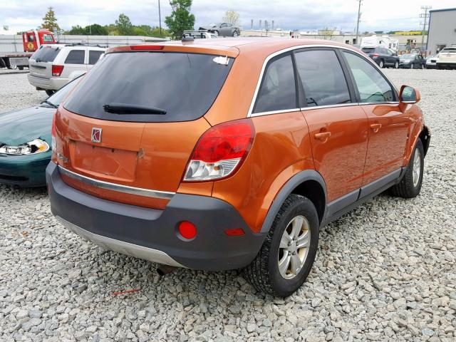 3GSCL33P48S505305 - 2008 SATURN VUE XE ORANGE photo 4