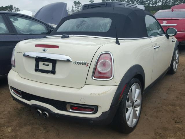 WMWSY3C58ET566646 - 2014 MINI COOPER ROA WHITE photo 4