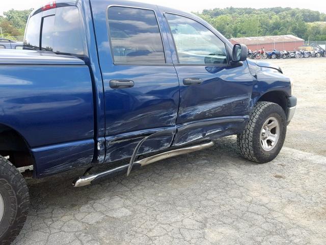 1D7HU18N78J149823 - 2008 DODGE RAM 1500 S BLUE photo 9