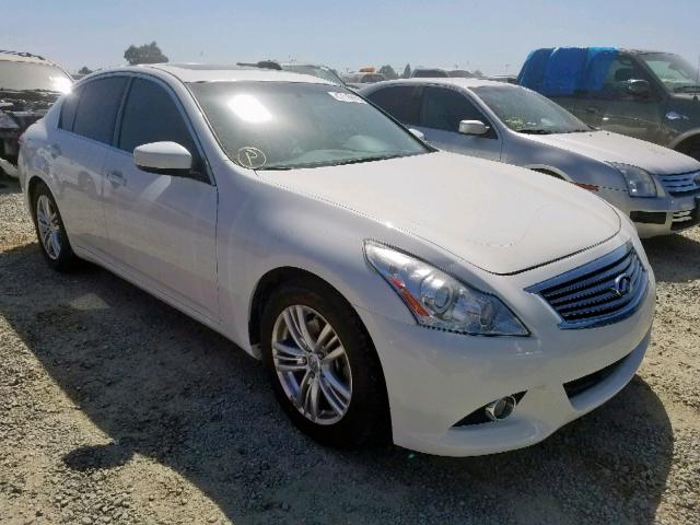 JN1CV6AP1DM724665 - 2013 INFINITI G37 BASE WHITE photo 1