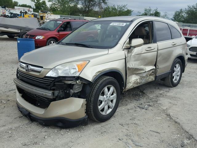 JHLRE48777C113098 - 2007 HONDA CR-V EXL GOLD photo 2