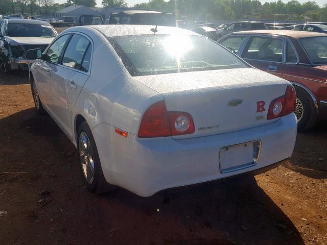 1G1ZC5EBXAF271208 - 2010 CHEVROLET MALIBU 1LT WHITE photo 3