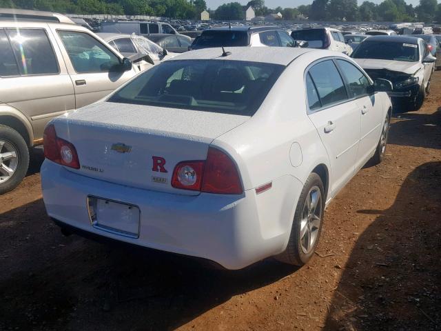1G1ZC5EBXAF271208 - 2010 CHEVROLET MALIBU 1LT WHITE photo 4