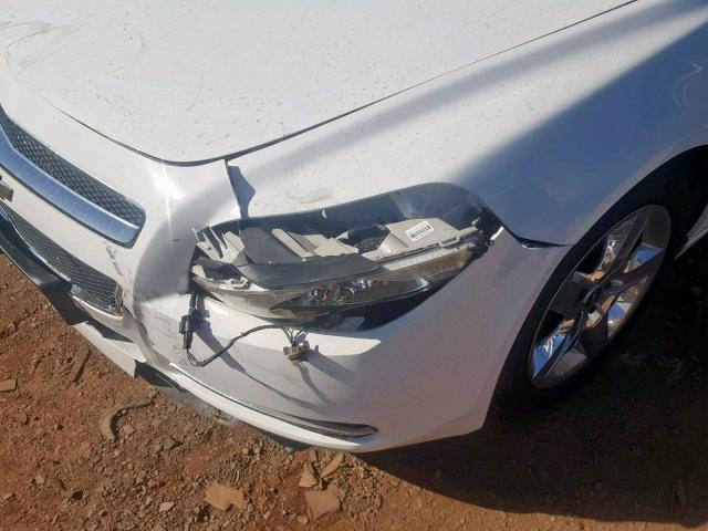 1G1ZC5EBXAF271208 - 2010 CHEVROLET MALIBU 1LT WHITE photo 9