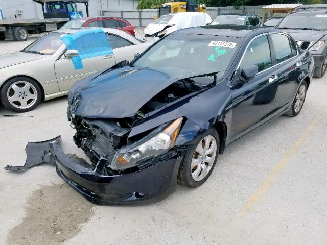 1HGCP368X8A079756 - 2008 HONDA ACCORD EXL BLACK photo 2